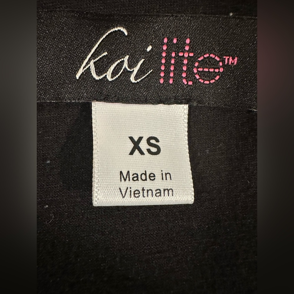 Koi Lite Scrub Jacket Black and Pink Women's Removable Hood XS - Picture 6 of 11